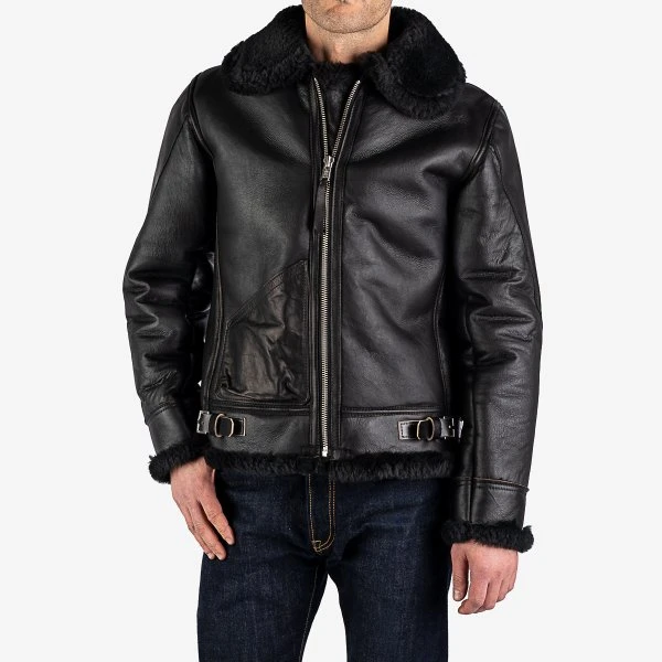 Sonder Supplies X Simmons Bilt Type B-3 Flight Jacket - Black/Black 3 Sonder Supplies X Simmons Bilt Type B-3 Flight Jacket - Black/Black