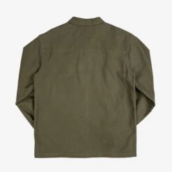 SaturdayTypeFever - 9oz Olive Cotton Shirt - Brother71 15 SaturdayTypeFever - 9oz Olive Cotton Shirt - Brother71 -Denim Clothing-Iron Heart International STF BROTHER71 3