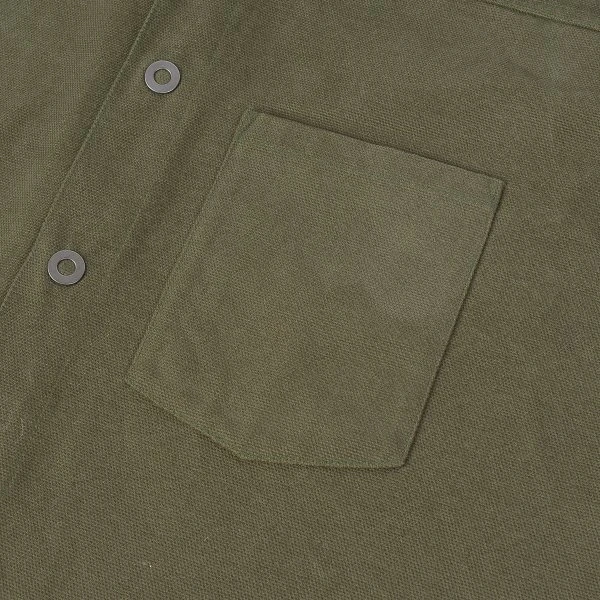 SaturdayTypeFever - 9oz Olive Cotton Shirt - Brother71 8 SaturdayTypeFever - 9oz Olive Cotton Shirt - Brother71 - Image 6