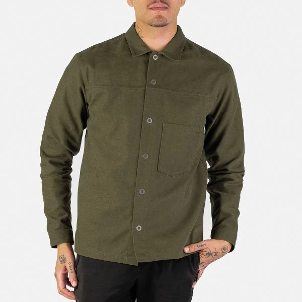 SaturdayTypeFever - 9oz Olive Cotton Shirt - Brother71 3 SaturdayTypeFever - 9oz Olive Cotton Shirt - Brother71