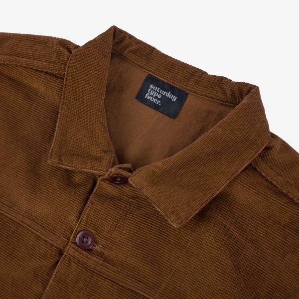 SaturdayTypeFever - Japanese Corduroy Shirt - Brown 7 SaturdayTypeFever - Japanese Corduroy Shirt - Brown - Image 5