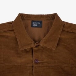 SaturdayTypeFever - Japanese Corduroy Shirt - Brown 19 SaturdayTypeFever - Japanese Corduroy Shirt - Brown -Denim Clothing-Iron Heart International STF CORS BRN 5