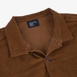 SaturdayTypeFever - Japanese Corduroy Shirt - Brown 20 SaturdayTypeFever - Japanese Corduroy Shirt - Brown -Denim Clothing-Iron Heart International STF CORS BRN 6