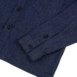 8oz Japanese Indigo Denim Shirt - Fuse81 17 8oz Japanese Indigo Denim Shirt - Fuse81 -Denim Clothing-Iron Heart International STF FUSE81 4