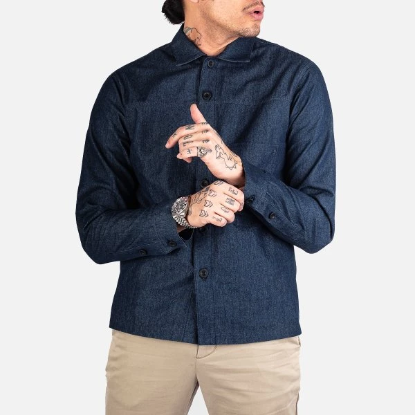 8oz Japanese Indigo Denim Shirt - Fuse81 3 8oz Japanese Indigo Denim Shirt - Fuse81