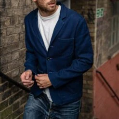 SaturdayTypeFever - Sashiko Blazer - Indigo -Denim Clothing-Iron Heart International STF SBZR IND 3