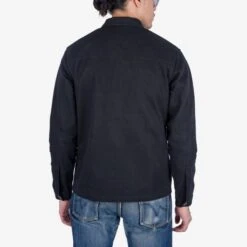 SaturdayTypeFever - 9oz Cotton CPO Shirt - Black -Denim Clothing-Iron Heart International STF TWLCPO BLK 2