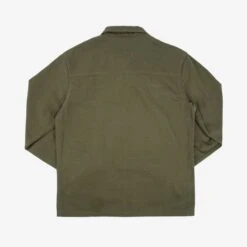 SaturdayTypeFever - 9oz Cotton CPO Shirt - Olive -Denim Clothing-Iron Heart International STF TWLCPO OLV 2