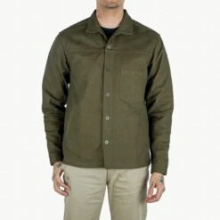 SaturdayTypeFever - 9oz Cotton CPO Shirt - Olive