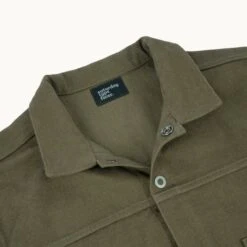 SaturdayTypeFever - 9oz Cotton CPO Shirt - Olive -Denim Clothing-Iron Heart International STF TWLCPO OLV 5