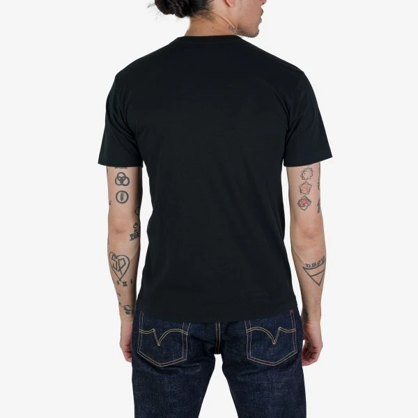 UTILITEES - 5.5oz Loopwheel Crew Neck T-Shirt - Black 4 UTILITEES - 5.5oz Loopwheel Crew Neck T-Shirt - Black - Image 2