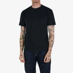 UTILITEES - 5.5oz Loopwheel Crew Neck T-Shirt - Black