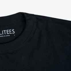 UTILITEES - 5.5oz Loopwheel Crew Neck T-Shirt - Black 9 UTILITEES - 5.5oz Loopwheel Crew Neck T-Shirt - Black -Denim Clothing-Iron Heart International UTIL BLK 3