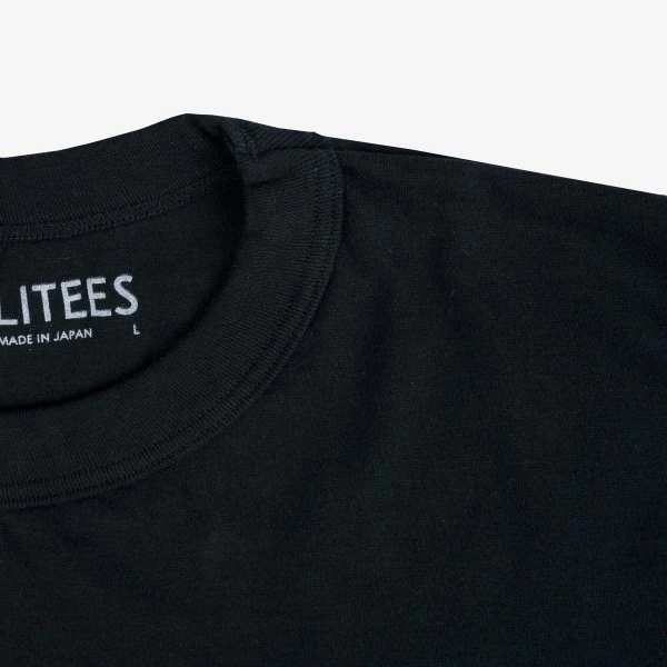 UTILITEES - 5.5oz Loopwheel Crew Neck T-Shirt - Black 6 UTILITEES - 5.5oz Loopwheel Crew Neck T-Shirt - Black - Image 4