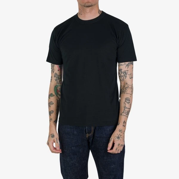 UTILITEES - 5.5oz Loopwheel Crew Neck T-Shirt - Black 3 UTILITEES - 5.5oz Loopwheel Crew Neck T-Shirt - Black