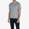 UTILITEES - 5.5oz Loopwheel Crew Neck T-Shirt - Grey -Denim Clothing-Iron Heart International UTIL GRY