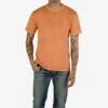 UTILITEES - 5.5oz Loopwheel Crew Neck T-Shirt - Hand Dyed Peach 2 UTILITEES - 5.5oz Loopwheel Crew Neck T-Shirt - Hand Dyed Peach -Denim Clothing-Iron Heart International UTIL HDYE PCH