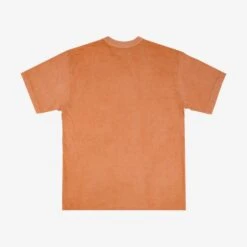 UTILITEES - 5.5oz Loopwheel Crew Neck T-Shirt - Hand Dyed Peach -Denim Clothing-Iron Heart International UTIL HDYE PCH 3