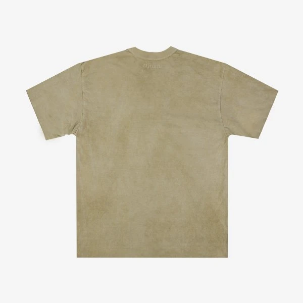 UTILITEES - 5.5oz Loopwheel Crew Neck T-Shirt - Hand Dyed Sage Green 6 UTILITEES - 5.5oz Loopwheel Crew Neck T-Shirt - Hand Dyed Sage Green - Image 4