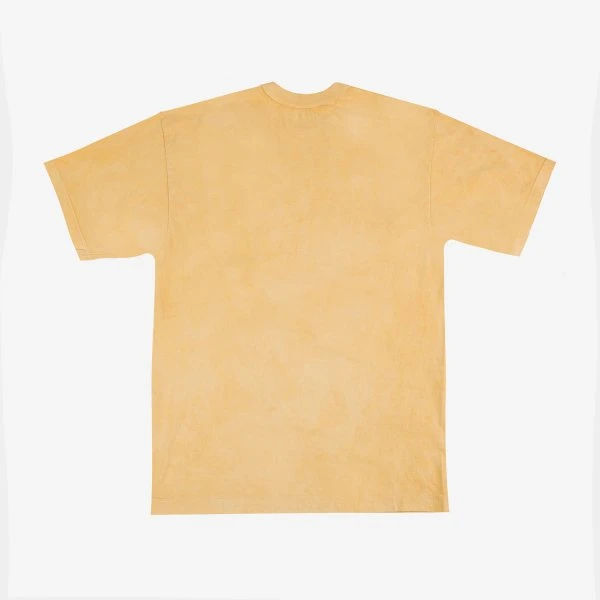 5.5oz Loopwheel Crew Neck T-Shirt - Hand Dyed Yellow 5 5.5oz Loopwheel Crew Neck T-Shirt - Hand Dyed Yellow - Image 3