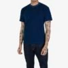 UTILITEES - 5.5oz Loopwheel Crew Neck T-Shirt - Pure Indigo 2 UTILITEES - 5.5oz Loopwheel Crew Neck T-Shirt - Pure Indigo -Denim Clothing-Iron Heart International UTIL PIND