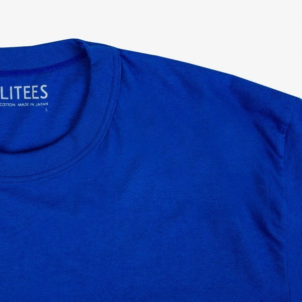 UTILITEES - 5.5oz Loopwheel Crew Neck T-Shirt - Royal Blue 5 UTILITEES - 5.5oz Loopwheel Crew Neck T-Shirt - Royal Blue - Image 3