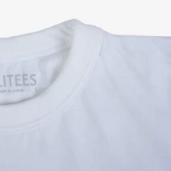 UTILITEES - 5.5oz Loopwheel Crew Neck T-Shirt - White 9 UTILITEES - 5.5oz Loopwheel Crew Neck T-Shirt - White -Denim Clothing-Iron Heart International UTIL WHT 3