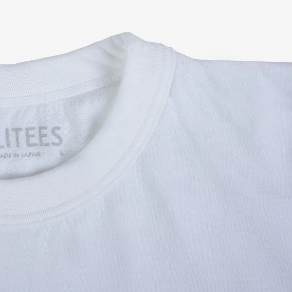UTILITEES - 5.5oz Loopwheel Crew Neck T-Shirt - White 6 UTILITEES - 5.5oz Loopwheel Crew Neck T-Shirt - White - Image 4