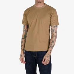 UTILITEES - 5.5oz Loopwheel Crew Neck T-Shirt - Yellow