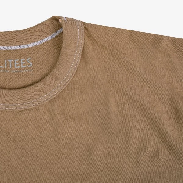 UTILITEES - 5.5oz Loopwheel Crew Neck T-Shirt - Yellow 6 UTILITEES - 5.5oz Loopwheel Crew Neck T-Shirt - Yellow - Image 4