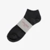 UTILITEES Mixed Cotton Sneaker Socks - Charcoal Grey -Denim Clothing-Iron Heart International UTSS CGR