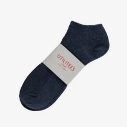UTILITEES Mixed Cotton Sneaker Socks - Navy