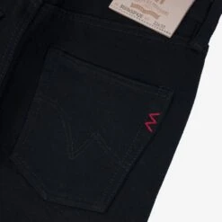 Berkeley Supply X Snake Oil Provisions Collaboration 21oz Selvedge Denim Slim Tapered Jeans - Superblack (Fades To Grey) -Denim Clothing-Iron Heart International bs69xsop420 10