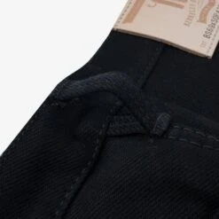 Berkeley Supply X Snake Oil Provisions Collaboration 21oz Selvedge Denim Slim Tapered Jeans - Superblack (Fades To Grey) -Denim Clothing-Iron Heart International bs69xsop420 11