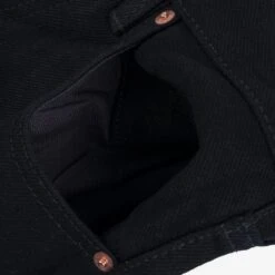 Berkeley Supply X Snake Oil Provisions Collaboration 21oz Selvedge Denim Slim Tapered Jeans - Superblack (Fades To Grey) -Denim Clothing-Iron Heart International bs69xsop420 14