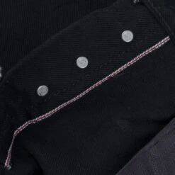 Berkeley Supply X Snake Oil Provisions Collaboration 21oz Selvedge Denim Slim Tapered Jeans - Superblack (Fades To Grey) -Denim Clothing-Iron Heart International bs69xsop420 15