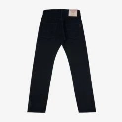 Berkeley Supply X Snake Oil Provisions Collaboration 21oz Selvedge Denim Slim Tapered Jeans - Superblack (Fades To Grey) -Denim Clothing-Iron Heart International bs69xsop420 2