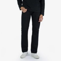 Berkeley Supply X Snake Oil Provisions Collaboration 21oz Selvedge Denim Slim Tapered Jeans - Superblack (Fades To Grey)