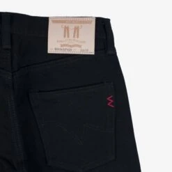 Berkeley Supply X Snake Oil Provisions Collaboration 21oz Selvedge Denim Slim Tapered Jeans - Superblack (Fades To Grey) -Denim Clothing-Iron Heart International bs69xsop420 4