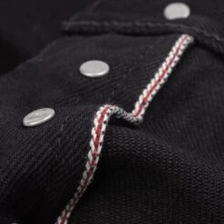 Berkeley Supply X Snake Oil Provisions Collaboration 21oz Selvedge Denim Slim Tapered Jeans - Superblack (Fades To Grey) -Denim Clothing-Iron Heart International bs69xsop420 6