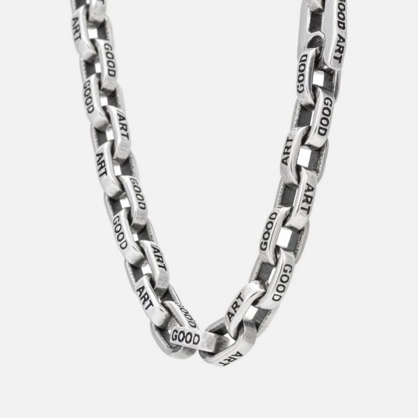 GOOD ART HLYWD Pequeño A Mano Necklace At 24" - Sterling Silver 4 GOOD ART HLYWD Pequeño A Mano Necklace At 24" - Sterling Silver - Image 2