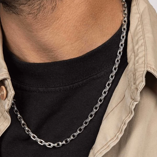 GOOD ART HLYWD Pequeño A Mano Necklace At 24" - Sterling Silver 3 GOOD ART HLYWD Pequeño A Mano Necklace At 24" - Sterling Silver