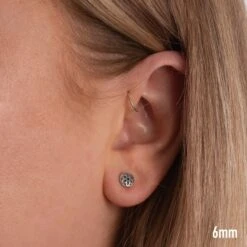 GOOD ART HLYWD Rosette Stud Earring - Sterling Silver