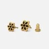 GOOD ART HLYWD Cutout Rosette Stud Earring - Gold -Denim Clothing-Iron Heart International ey cor stud