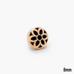 GOOD ART HLYWD Rosette Stud Earring - 22K Gold -Denim Clothing-Iron Heart International ey ros stud 5