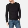 Ignition Works Thermal Crew Neck Long Sleeved Top - Black -Denim Clothing-Iron Heart International igw 502 blk