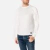 Ignition Works Thermal Crew Neck Long Sleeved Top - White -Denim Clothing-Iron Heart International igw 502 wht