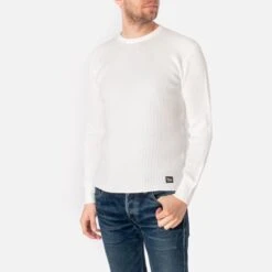 Ignition Works Thermal Crew Neck Long Sleeved Top - White