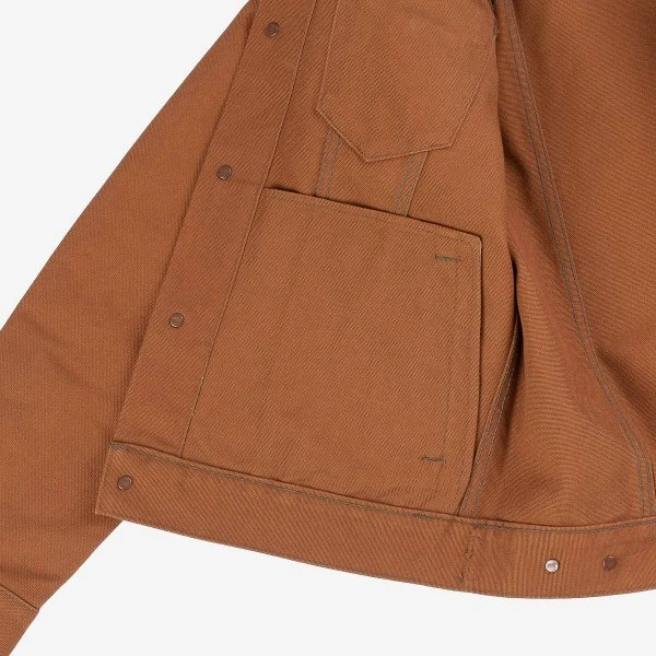 17oz Duck Modified Type III Jacket - Brown 6 17oz Duck Modified Type III Jacket - Brown - Image 4