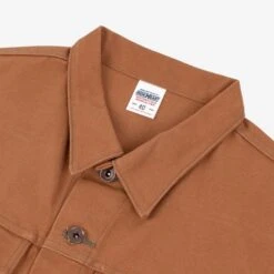 17oz Duck Modified Type III Vest - Brown -Denim Clothing-Iron Heart International ih 2526v 4